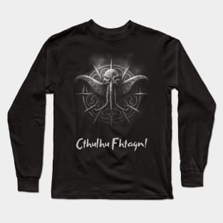 Old Once Cthulhu Ftaghn God Long Sleeve T-Shirt